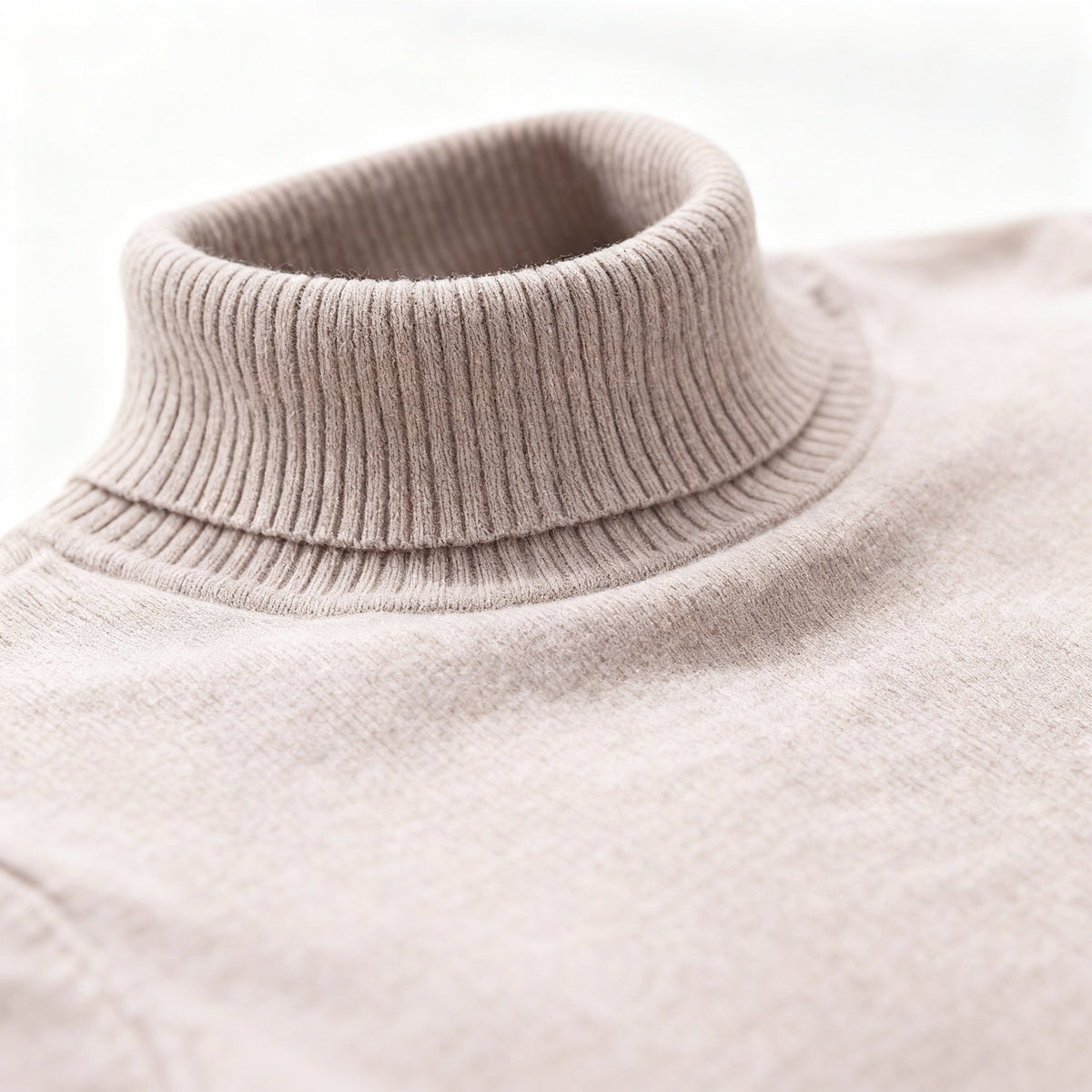 Men's Merino Wool Turtle Neck Knit Jumper Sweater