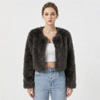 Camille Laurent | Luxe Faux Fur Jacket For Women