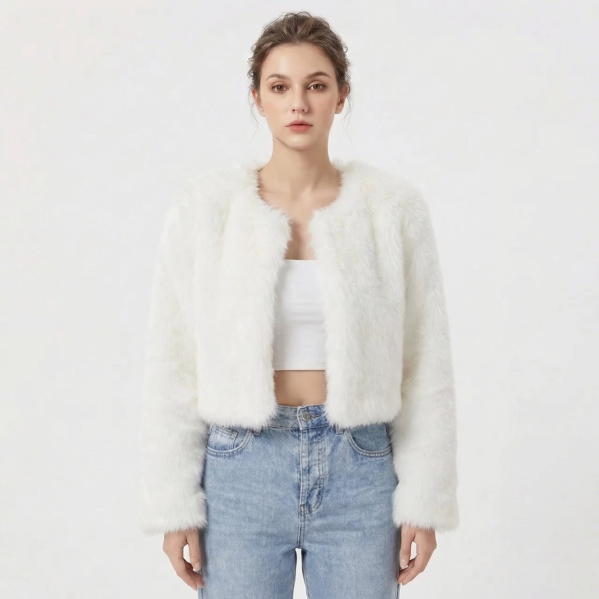 Camille Laurent | Luxe Faux Fur Jacket For Women