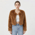 Camille Laurent | Luxe Faux Fur Jacket For Women