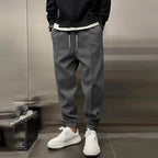 Men's Sweatpants Wide Leg Baggy Drawstring Cuffed Ankle — view 7
