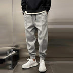 Men's Sweatpants Wide Leg Baggy Drawstring Cuffed Ankle — view 1