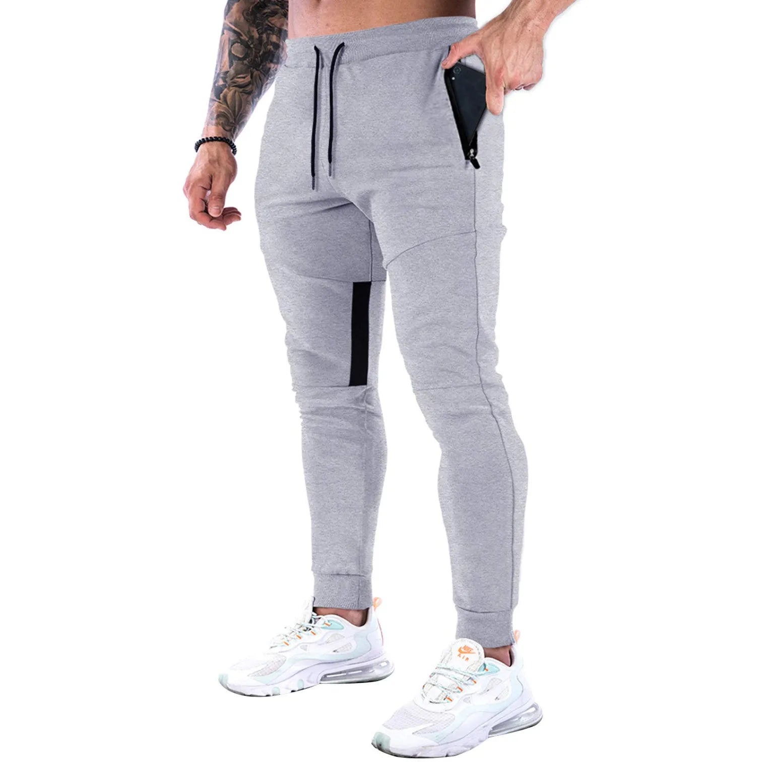 Men's Sweatpants Tapered Zip Pocket Drawstring — view 5