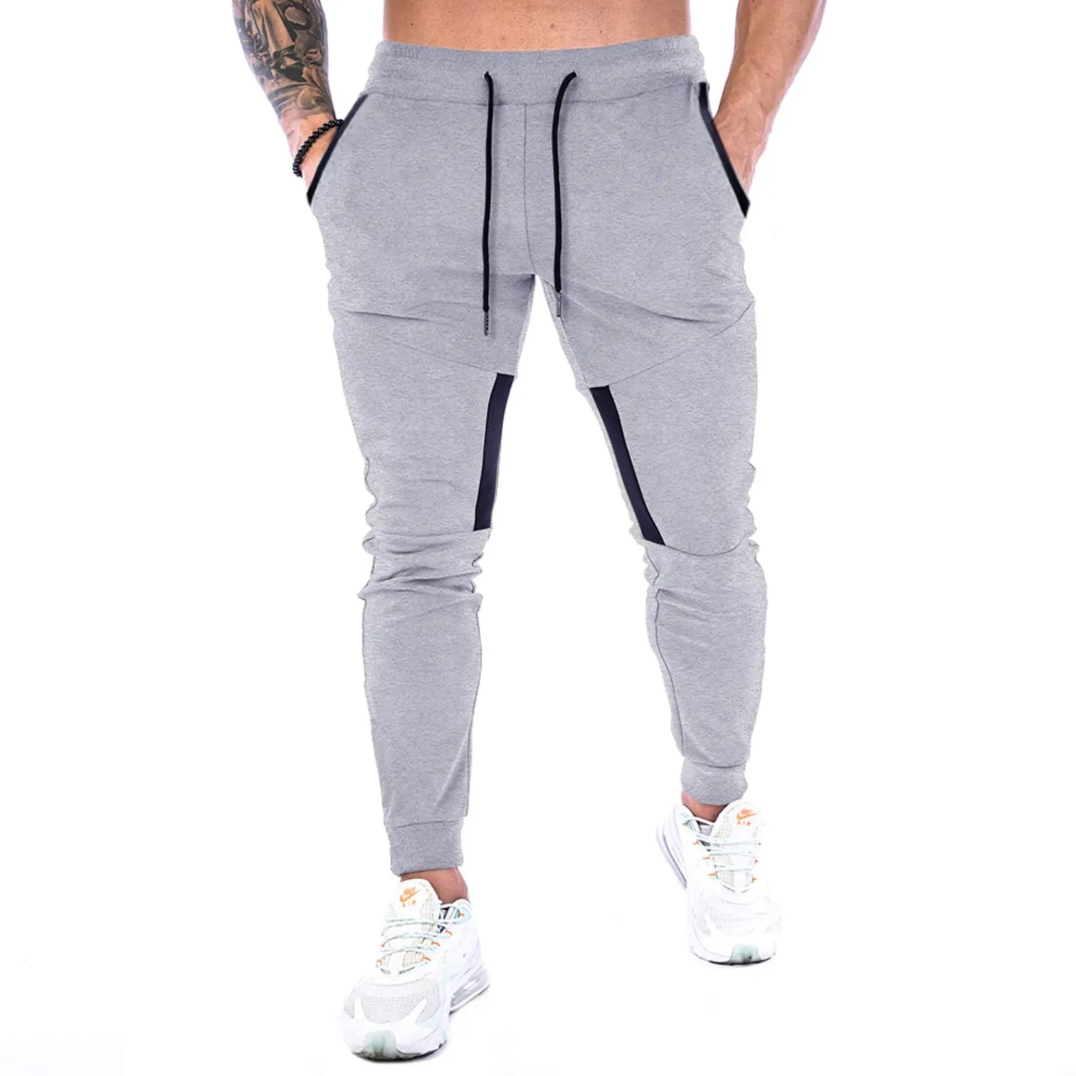 Men's Sweatpants Tapered Zip Pocket Drawstring — view 6
