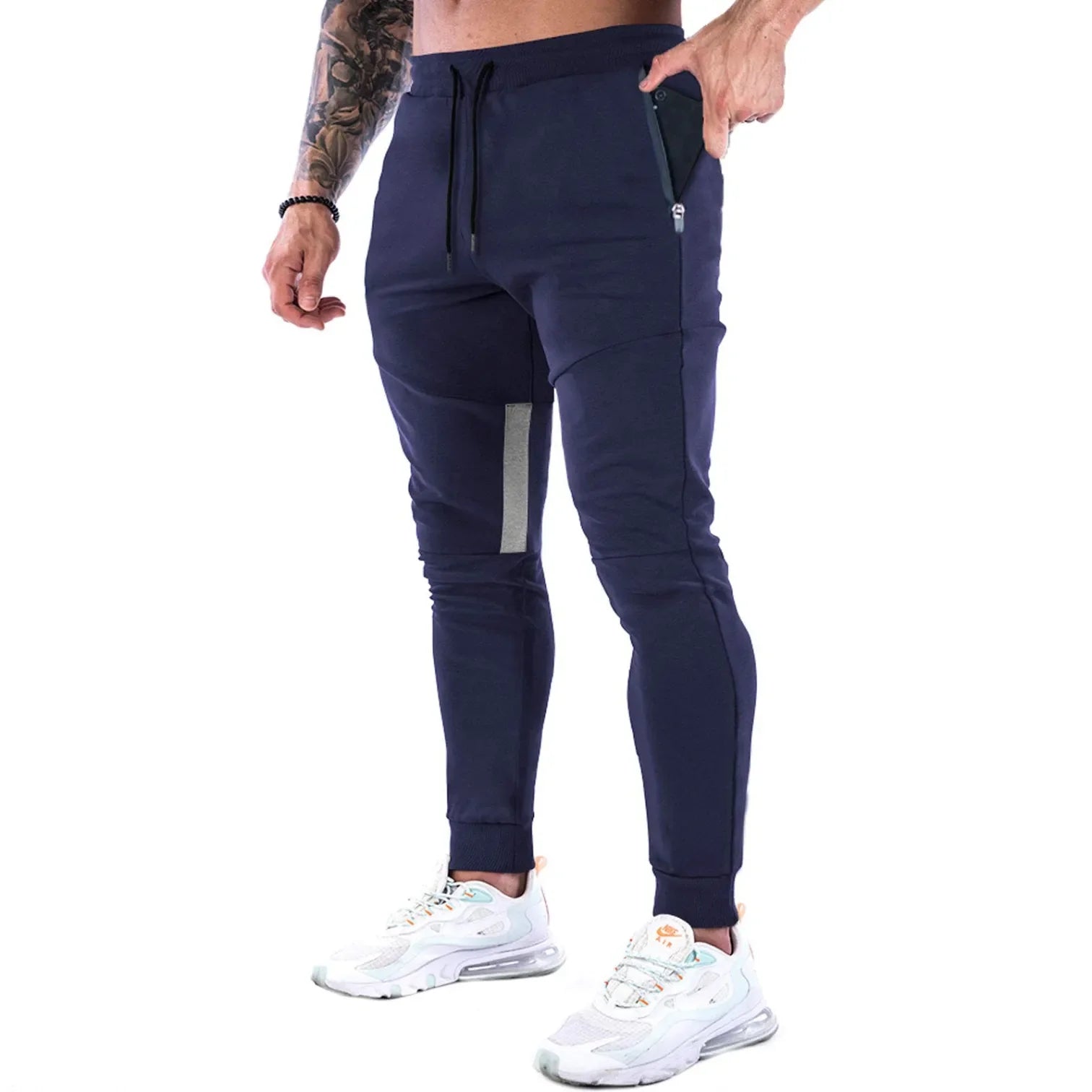 Men's Sweatpants Tapered Zip Pocket Drawstring — view 7