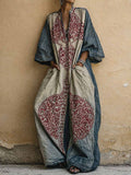 Linen Boho Jumpsuit for Women Wide Leg V-Neck Harem Romper