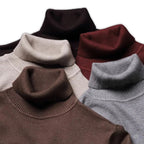 Men's Merino Wool Turtle Neck Knit Jumper Sweater