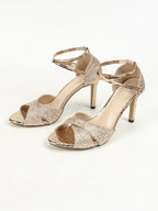 Aurevielle Shine | Crystal Strap Stiletto Sandals