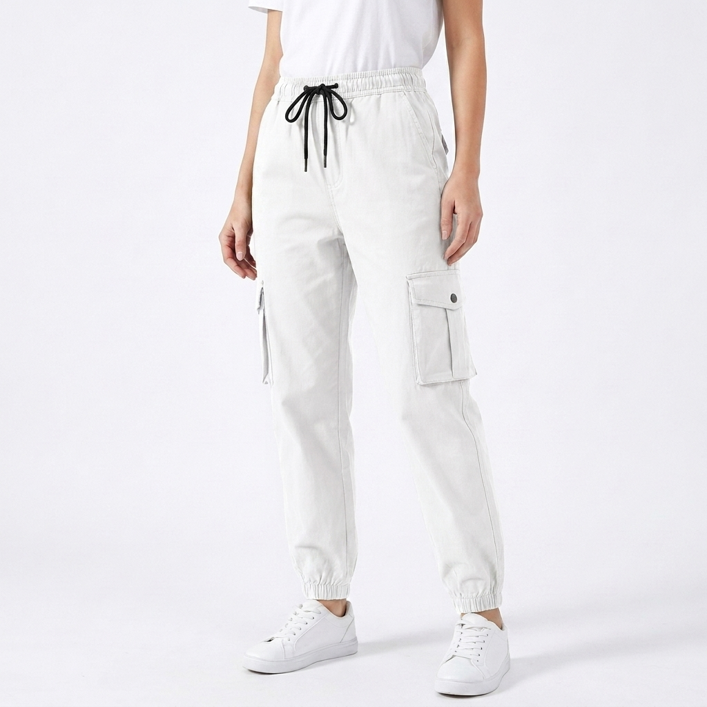Women's Cargo Pants Flap Pocket Tapered — view 3