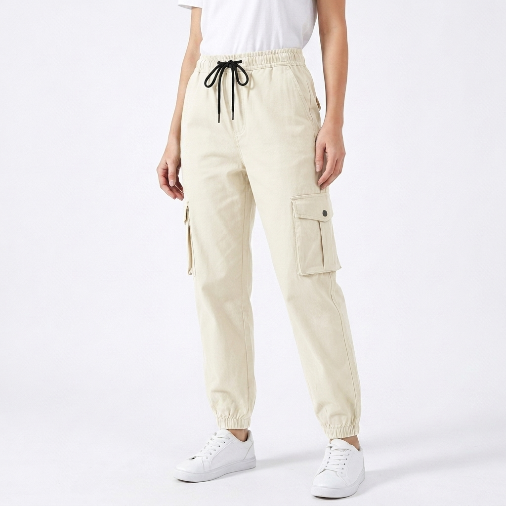 Women's Cargo Pants Flap Pocket Tapered — view 4