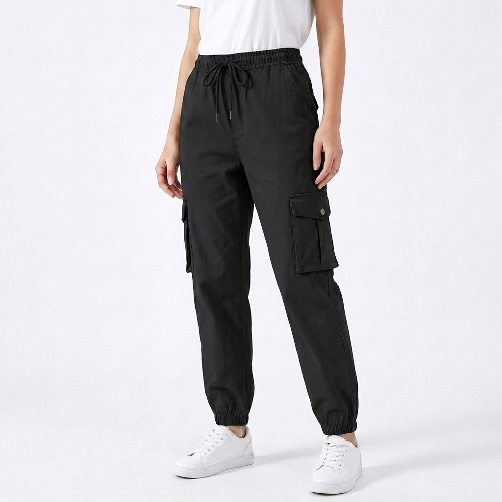 Women's Cargo Pants Flap Pocket Tapered — view 5