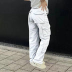 Women's Cargo Pants Multi Pocket Wide Leg Baggy — view 10