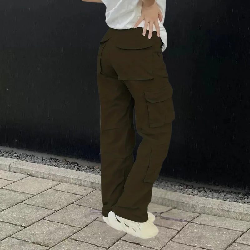 Women's Cargo Pants Multi Pocket Wide Leg Baggy — view 2