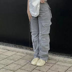 Women's Cargo Pants Multi Pocket Wide Leg Baggy — view 3
