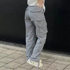 Women's Cargo Pants Multi Pocket Wide Leg Baggy — view 4