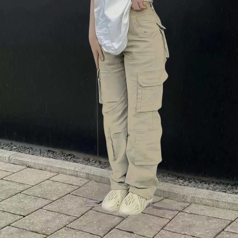 Women's Cargo Pants Multi Pocket Wide Leg Baggy — view 5