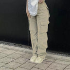 Women's Cargo Pants Multi Pocket Wide Leg Baggy — view 5