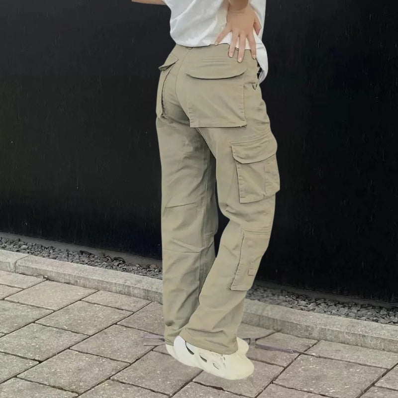 Women's Cargo Pants Multi Pocket Wide Leg Baggy — view 6