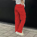 Women's Cargo Pants Multi Pocket Wide Leg Baggy — view 8