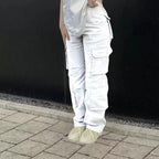 Women's Cargo Pants Multi Pocket Wide Leg Baggy — view 9