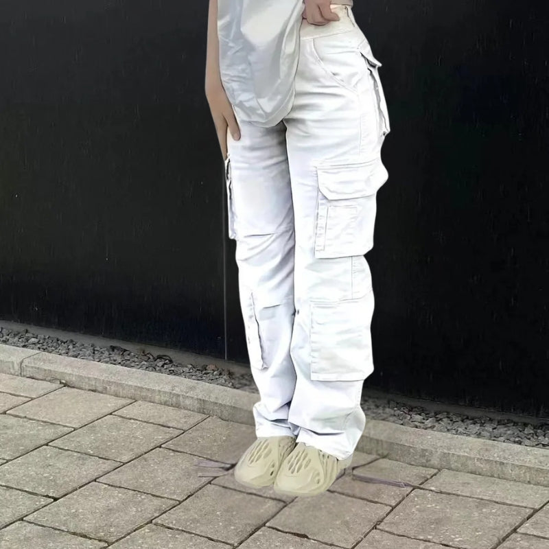 Women's Cargo Pants Multi Pocket Wide Leg Baggy — view 9