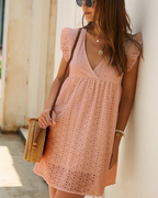 Women's Mini Dress V-Neck Sleeveless — view 3