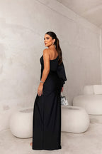 Valentina Moretti | One Shoulder Satin Evening Dress For Women